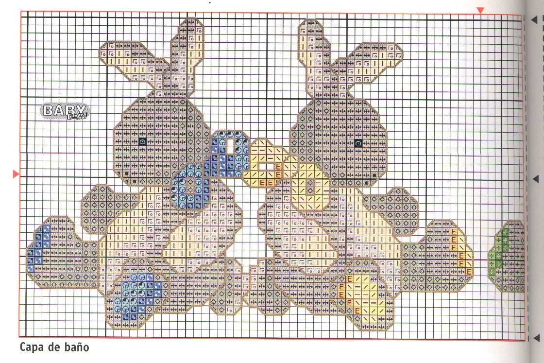 Schema punto croce Corredino 18