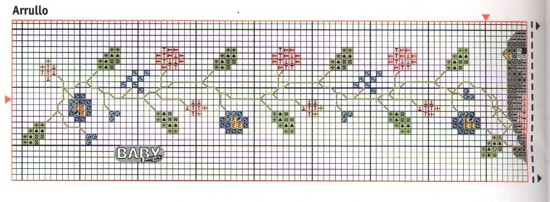 Schema punto croce Corredino 2