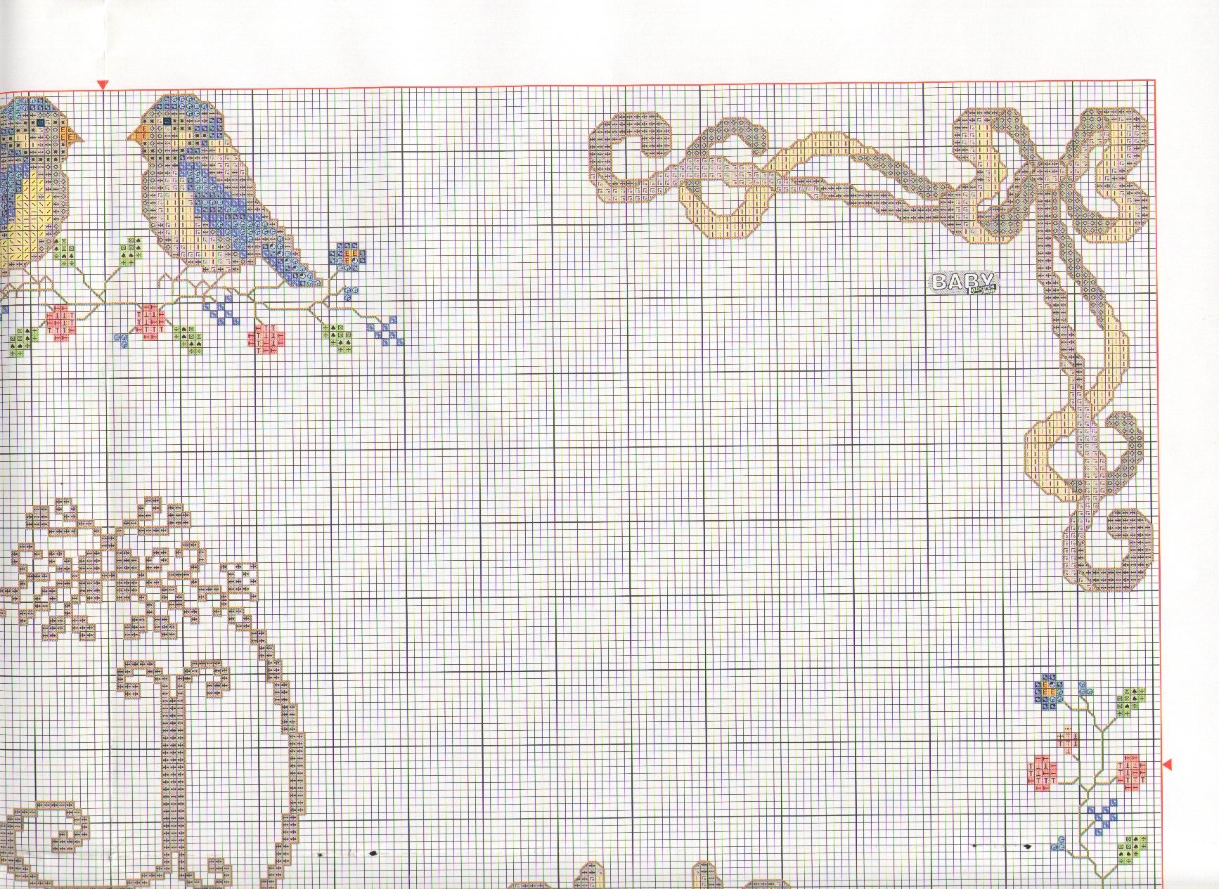 Schema punto croce Corredino 22