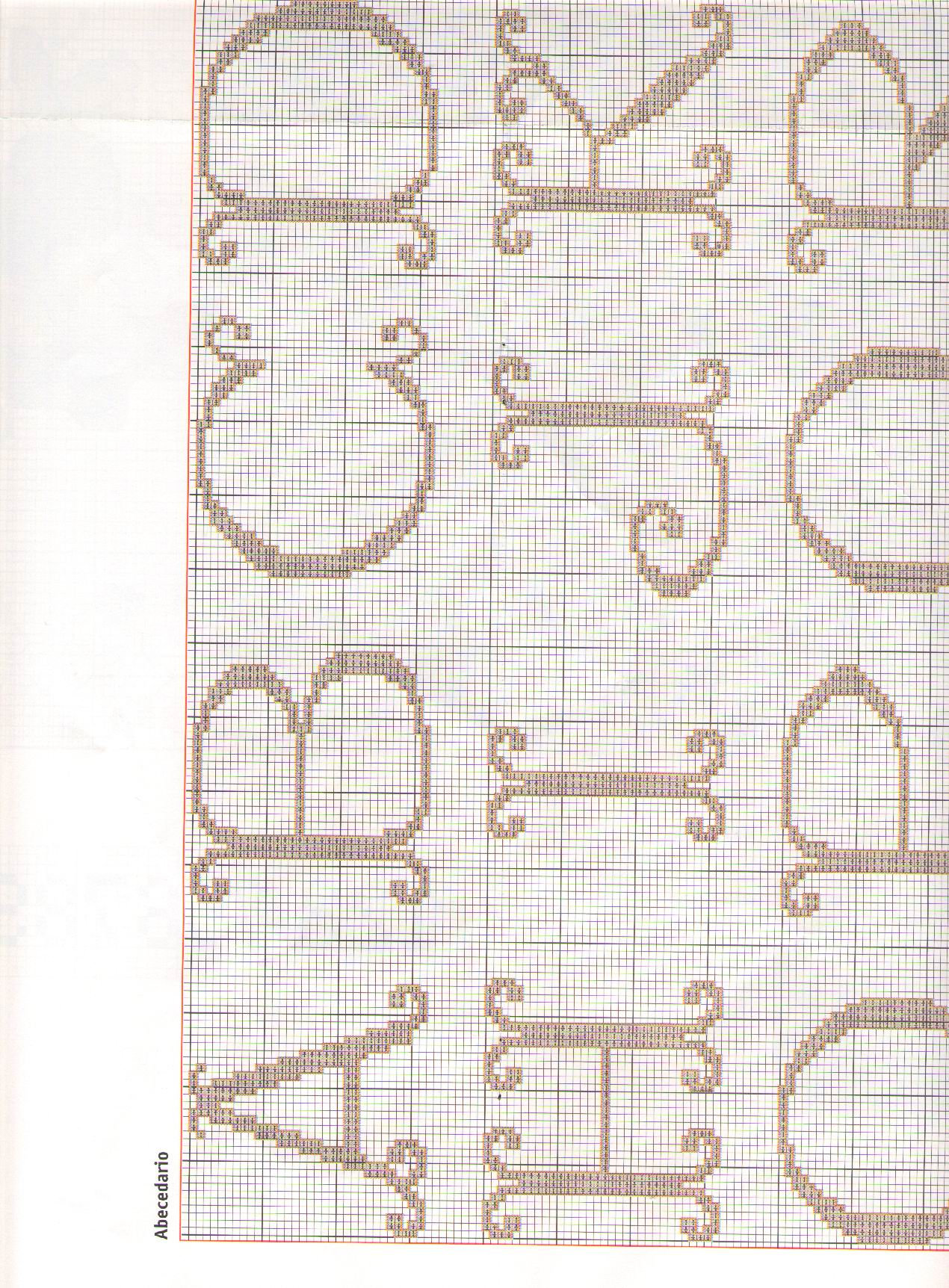 Schema punto croce Corredino 35