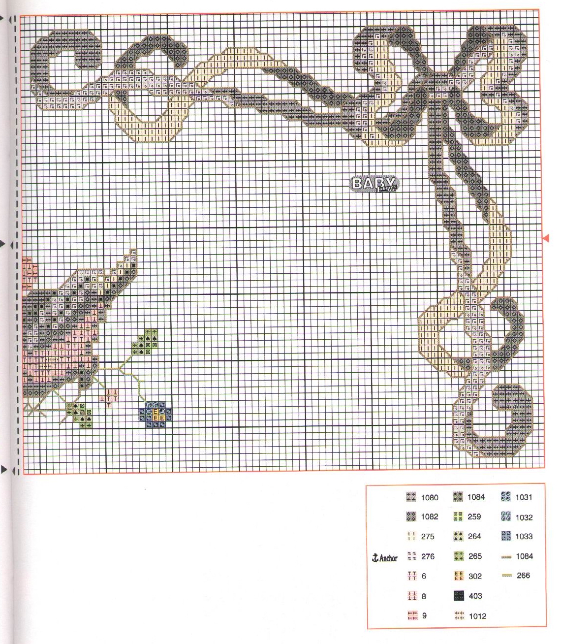 Schema punto croce Corredino 42