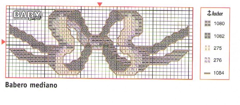 Schema punto croce Corredino 6