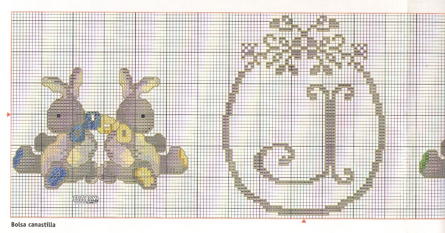 Schema punto croce Corredino 9