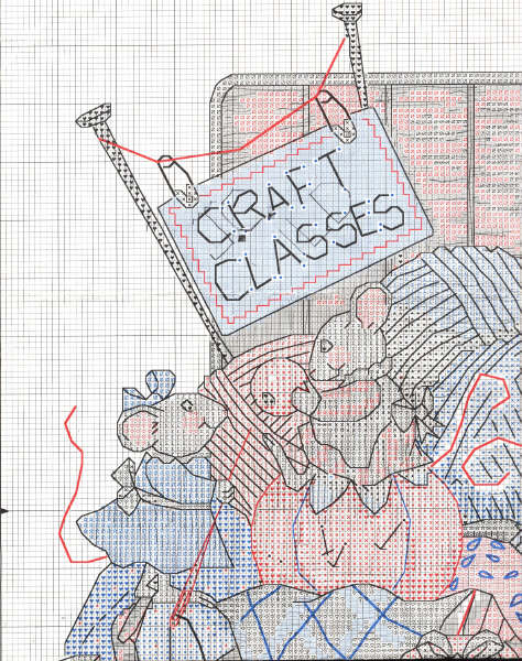 Schema punto croce Cucire 2