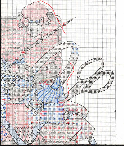 Schema punto croce Cucire 3