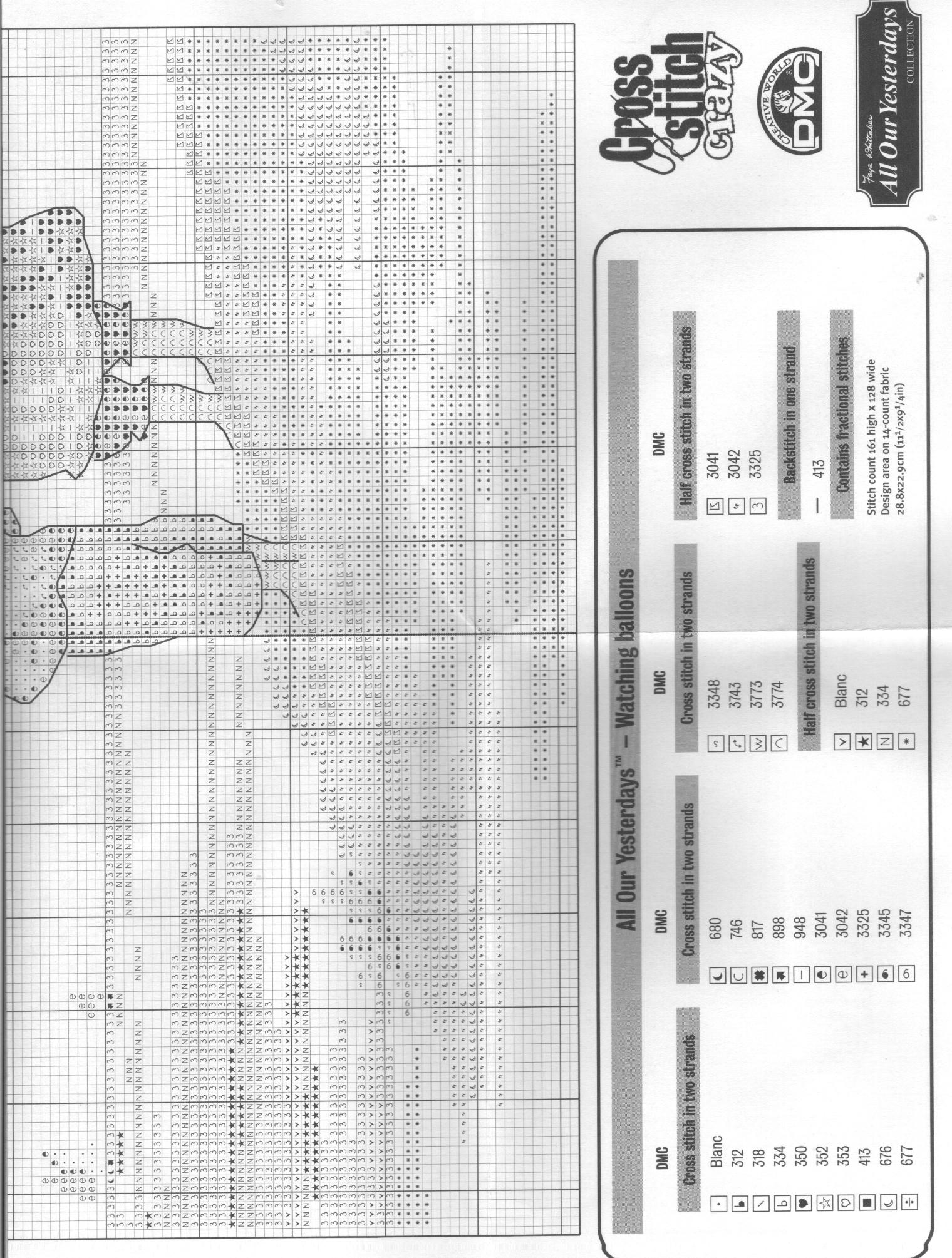 Schema punto croce Dirigibile 4