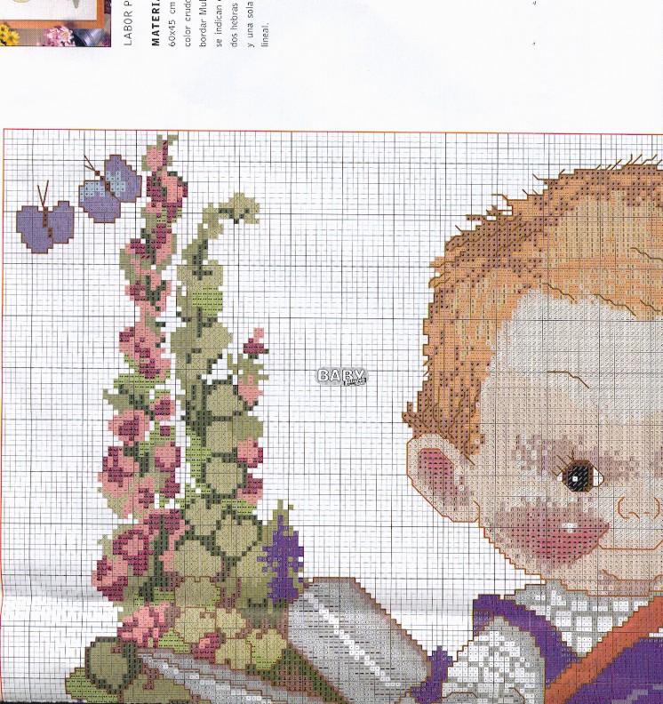 Schema punto croce Giardino 1