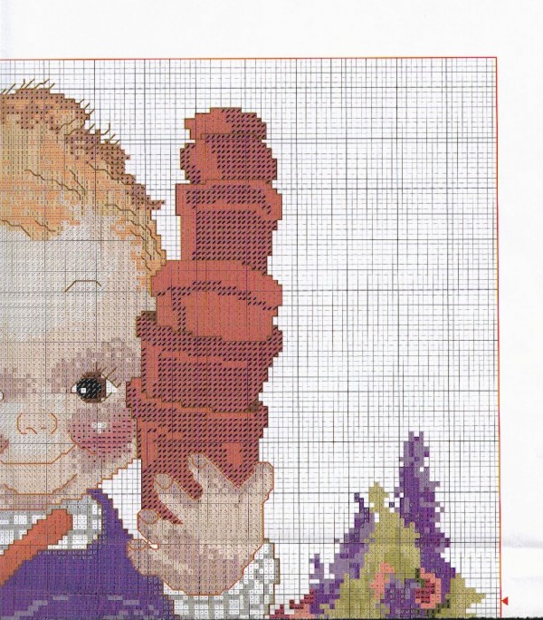 Schema punto croce Giardino 3