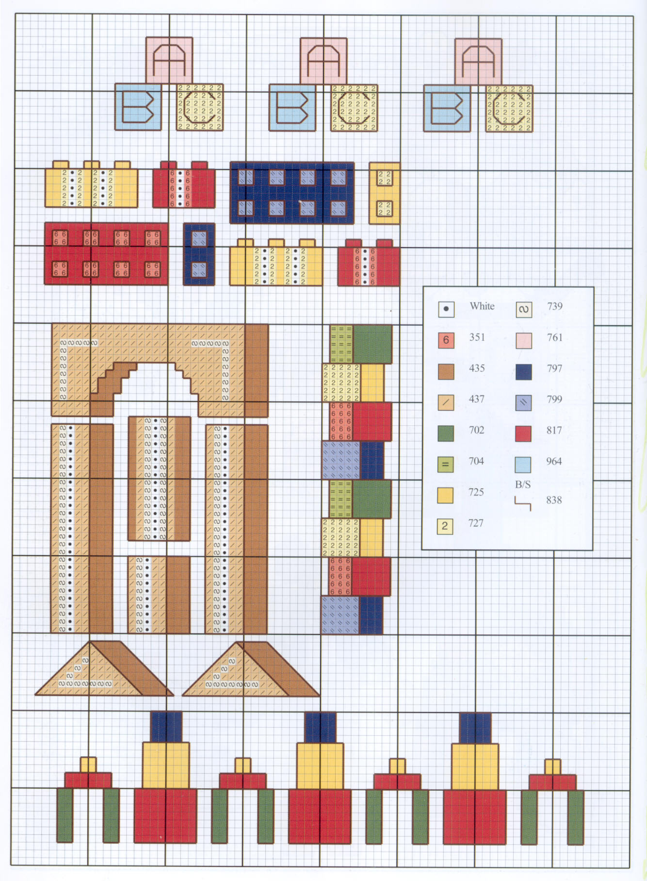 Schema punto croce Giochi
