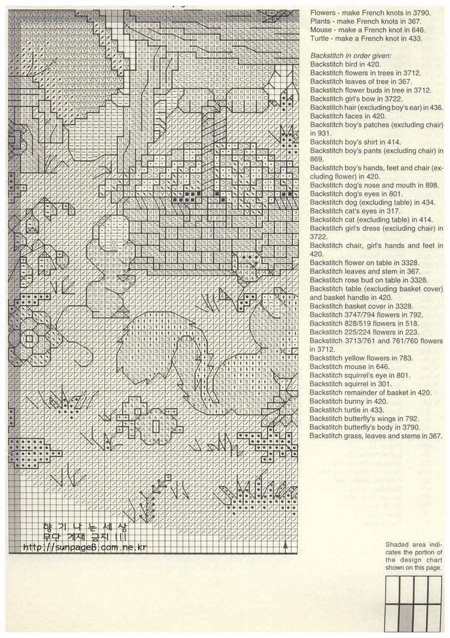 Schema punto croce Grazie 7