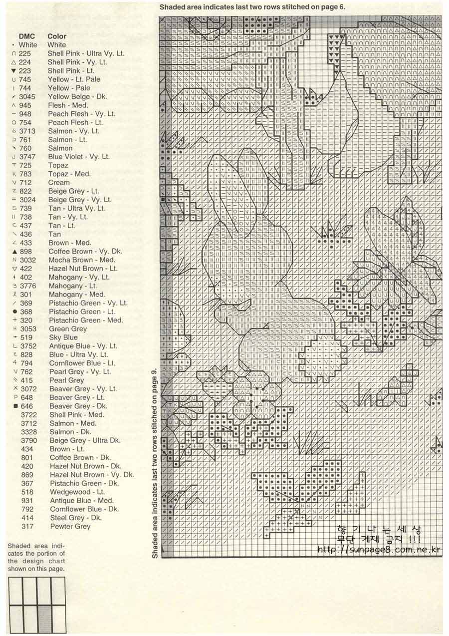 Schema punto croce Grazie 8