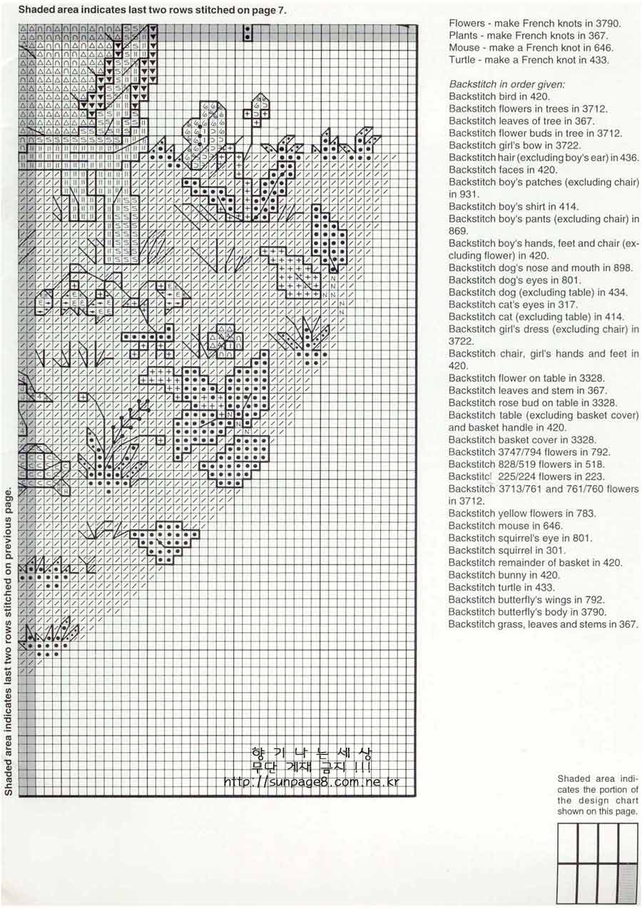 Schema punto croce Grazie 9