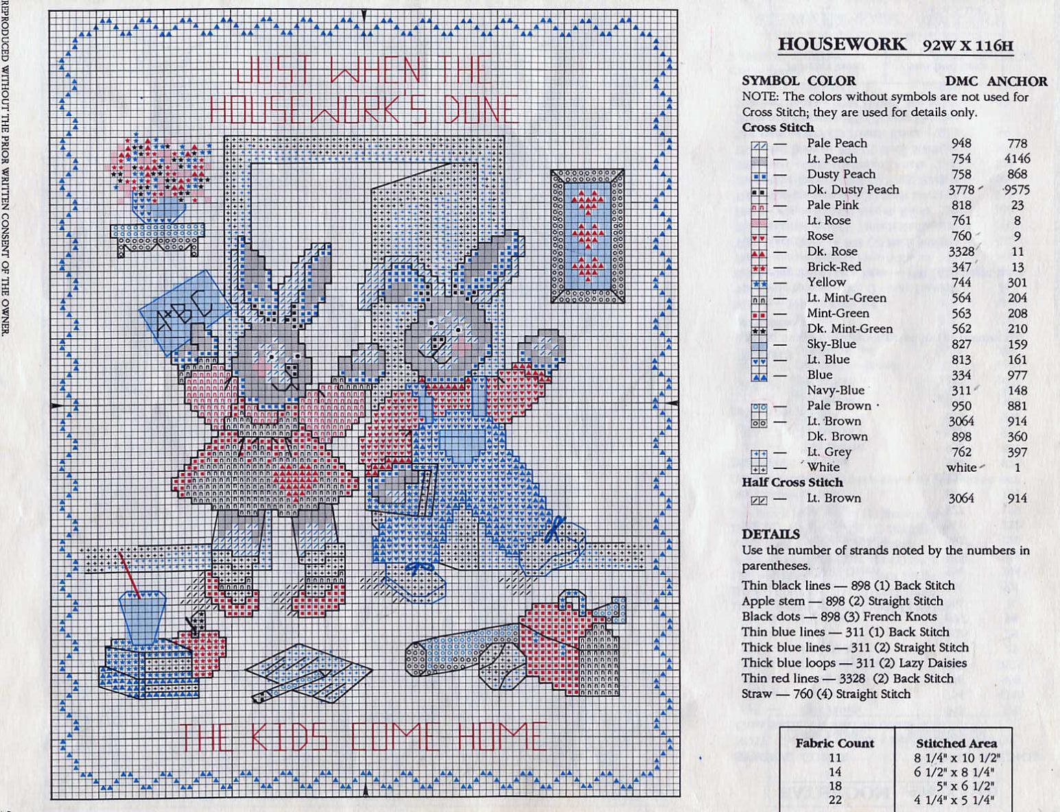 Schema punto croce Home And Heart 5