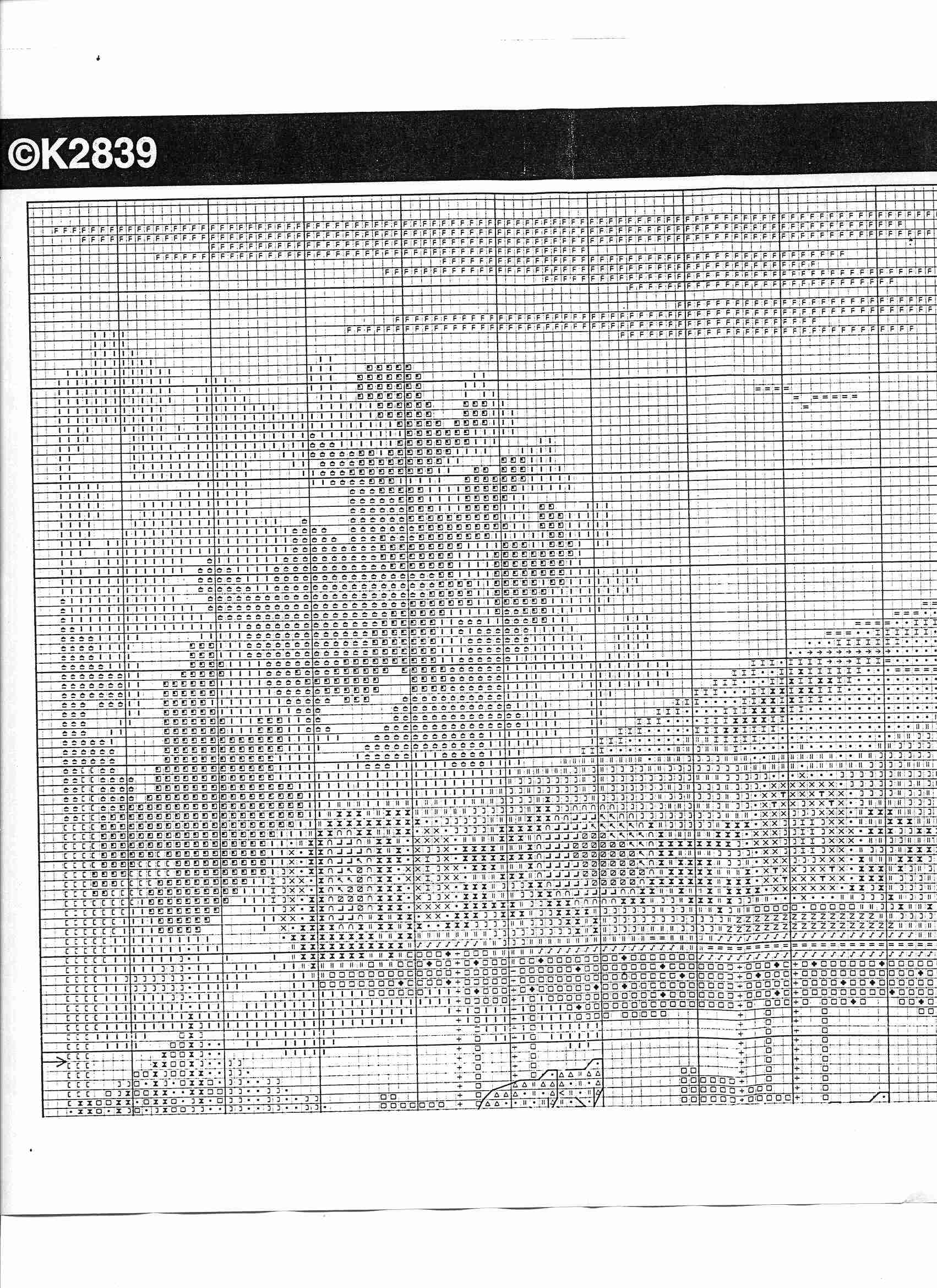 Schema punto croce Il Carosello 2