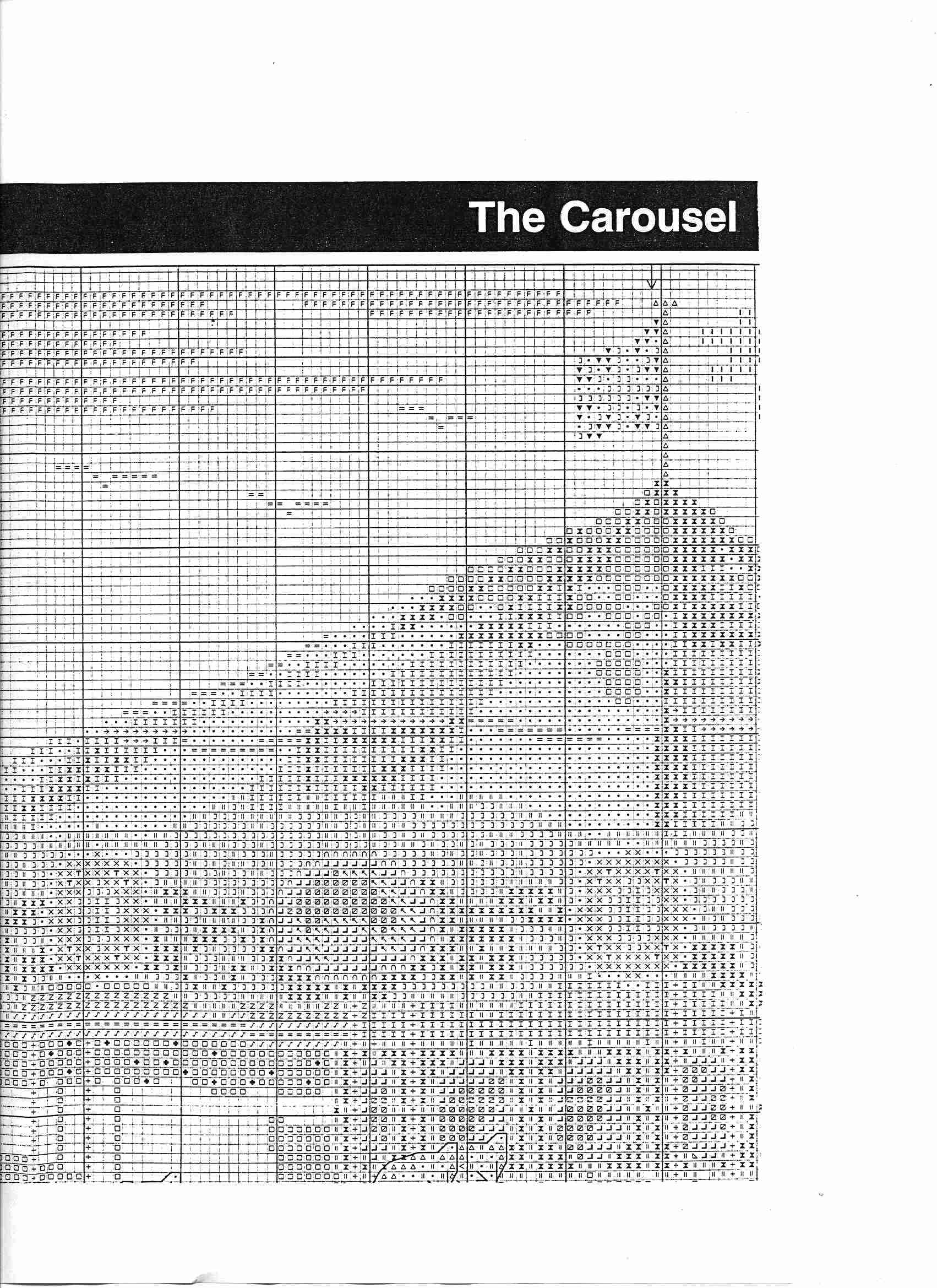 Schema punto croce Il Carosello 3
