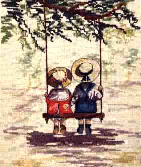 Schema punto croce L Altalena 1