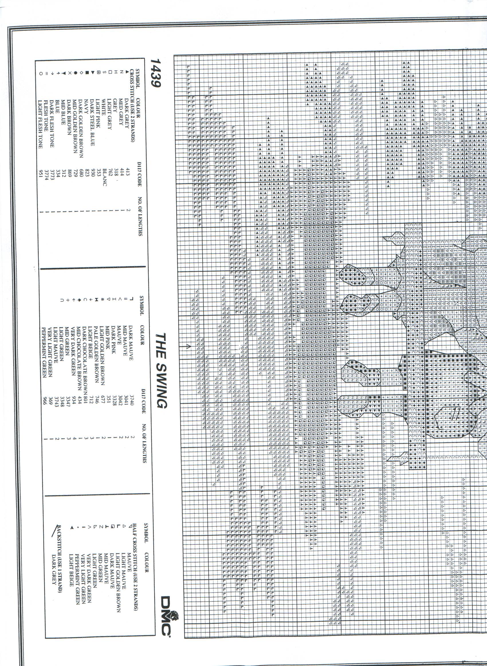 Schema punto croce L Altalena 3