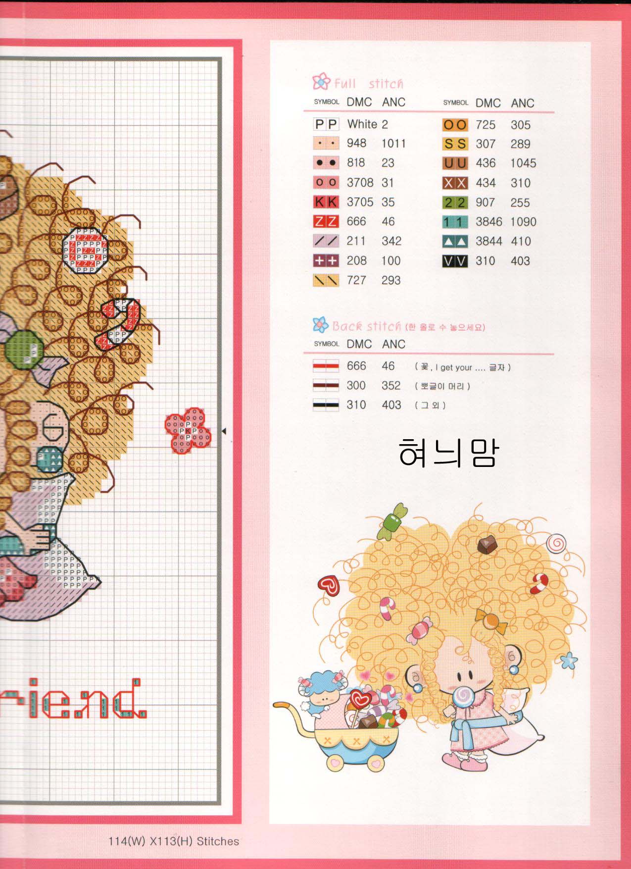 Schema punto croce Lecca Lecca 2