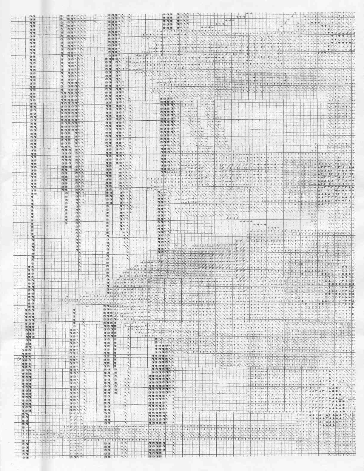 Schema punto croce Londra 3
