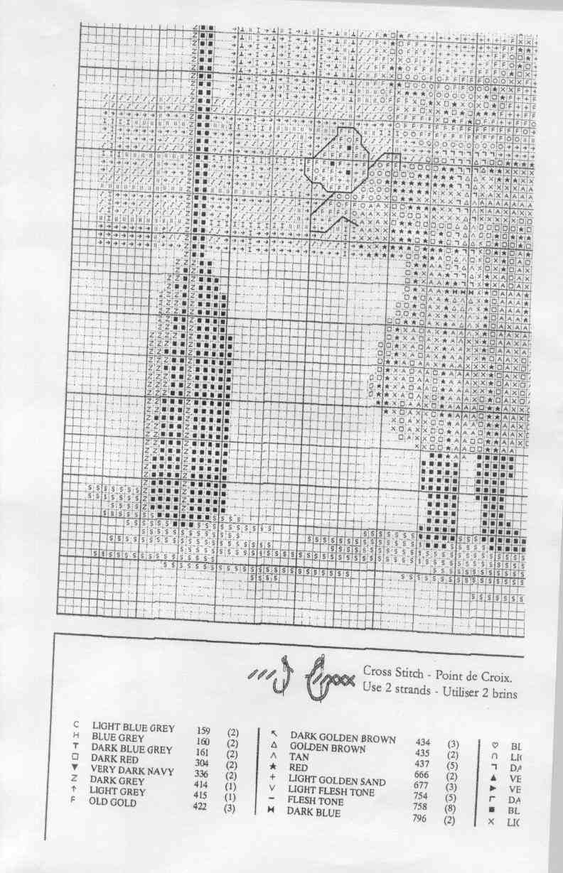 Schema punto croce Londra 5