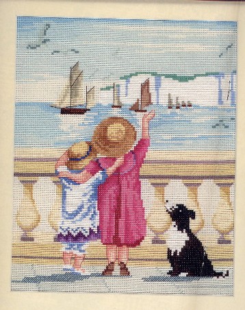 Schema punto croce Mare Estate 1