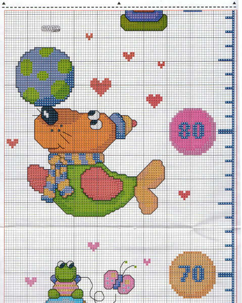 Schema punto croce Metro 1d