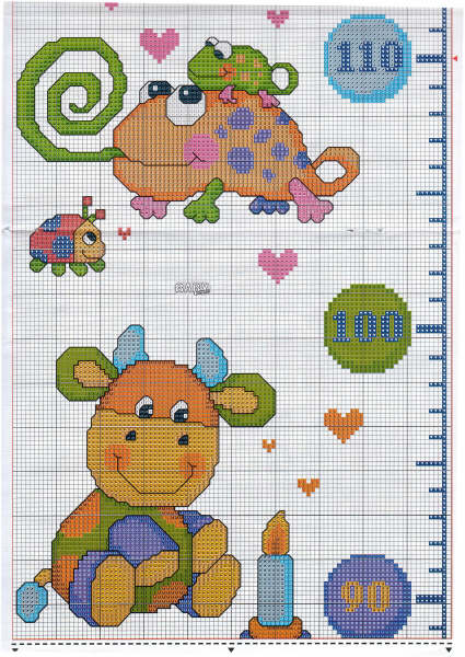 Schema punto croce Metro 1e