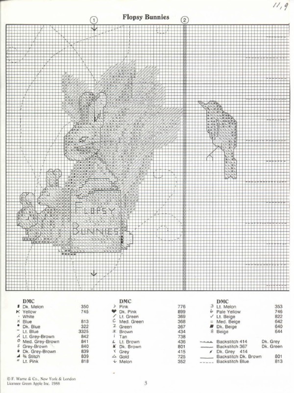 Schema punto croce Metro 2c