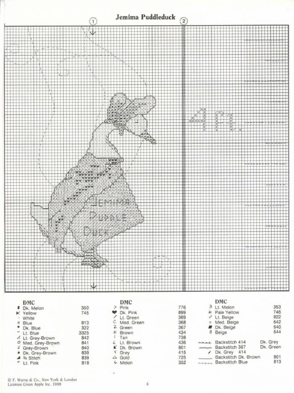 Schema punto croce Metro 2d