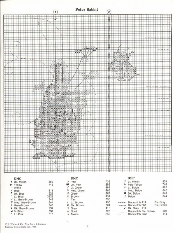 Schema punto croce Metro 2e