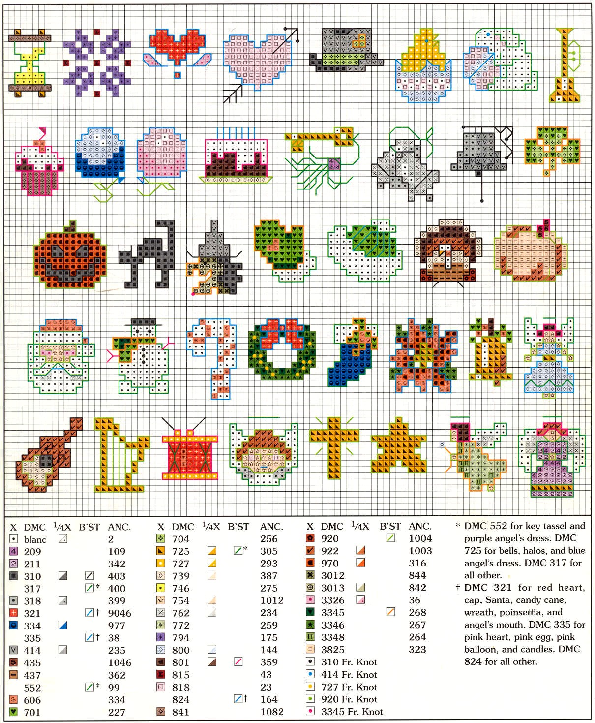 Schema punto croce Mini Motivi 4