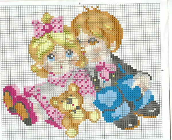 Schema punto croce Oppietta 2