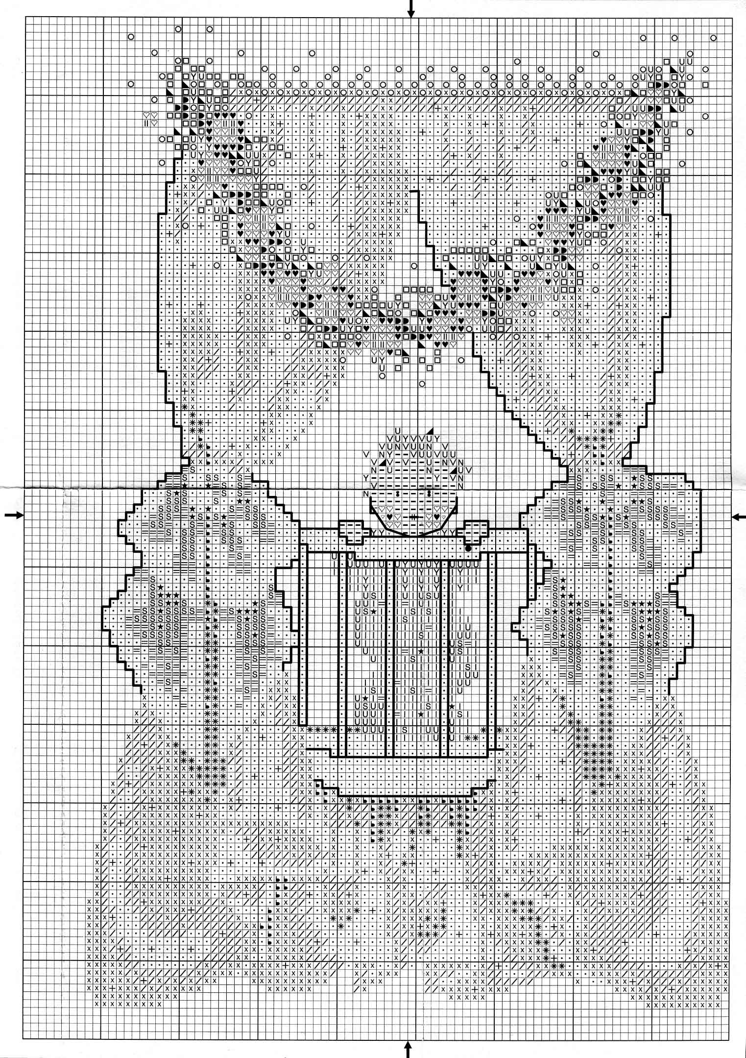 Schema punto croce Ora Di Dormire Amici 2