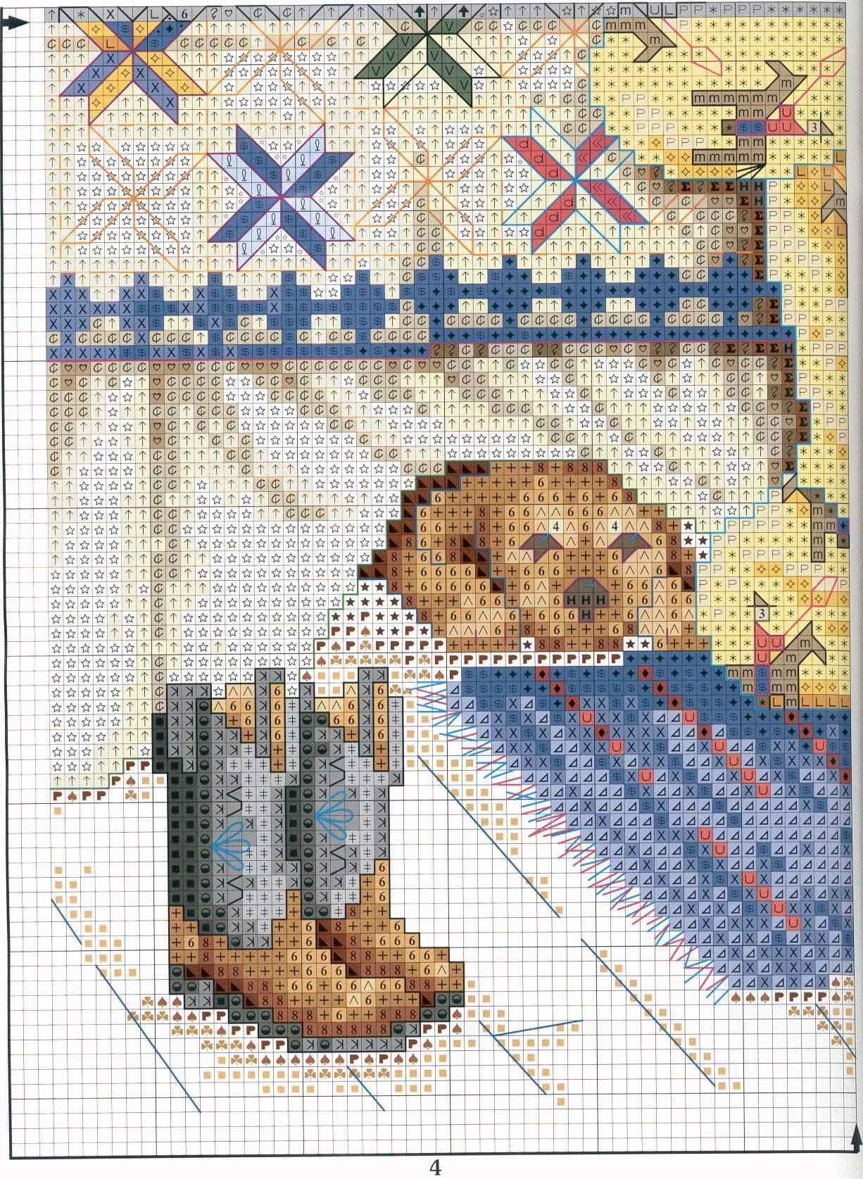 Schema punto croce Ora Di Dormire Bimbo 4