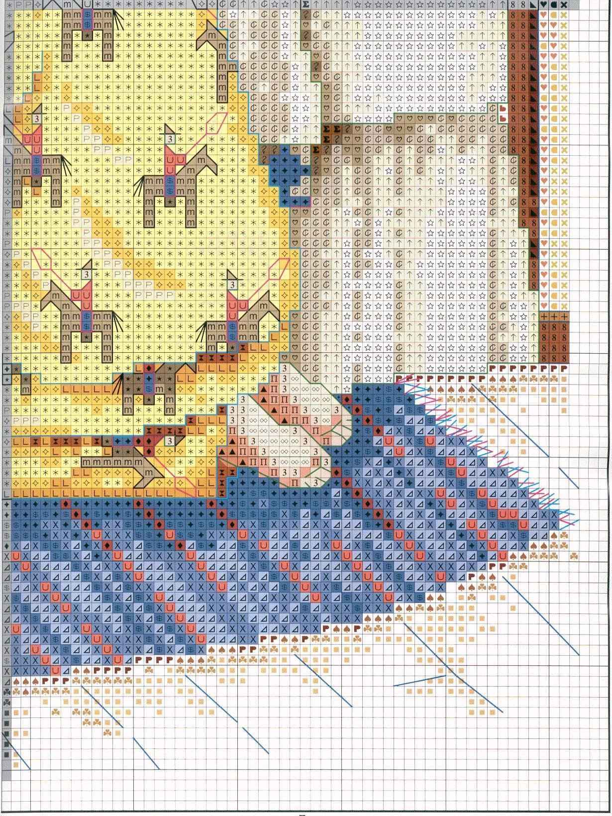 Schema punto croce Ora Di Dormire Bimbo 5