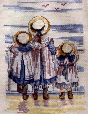 Schema punto croce Passeggiata 1