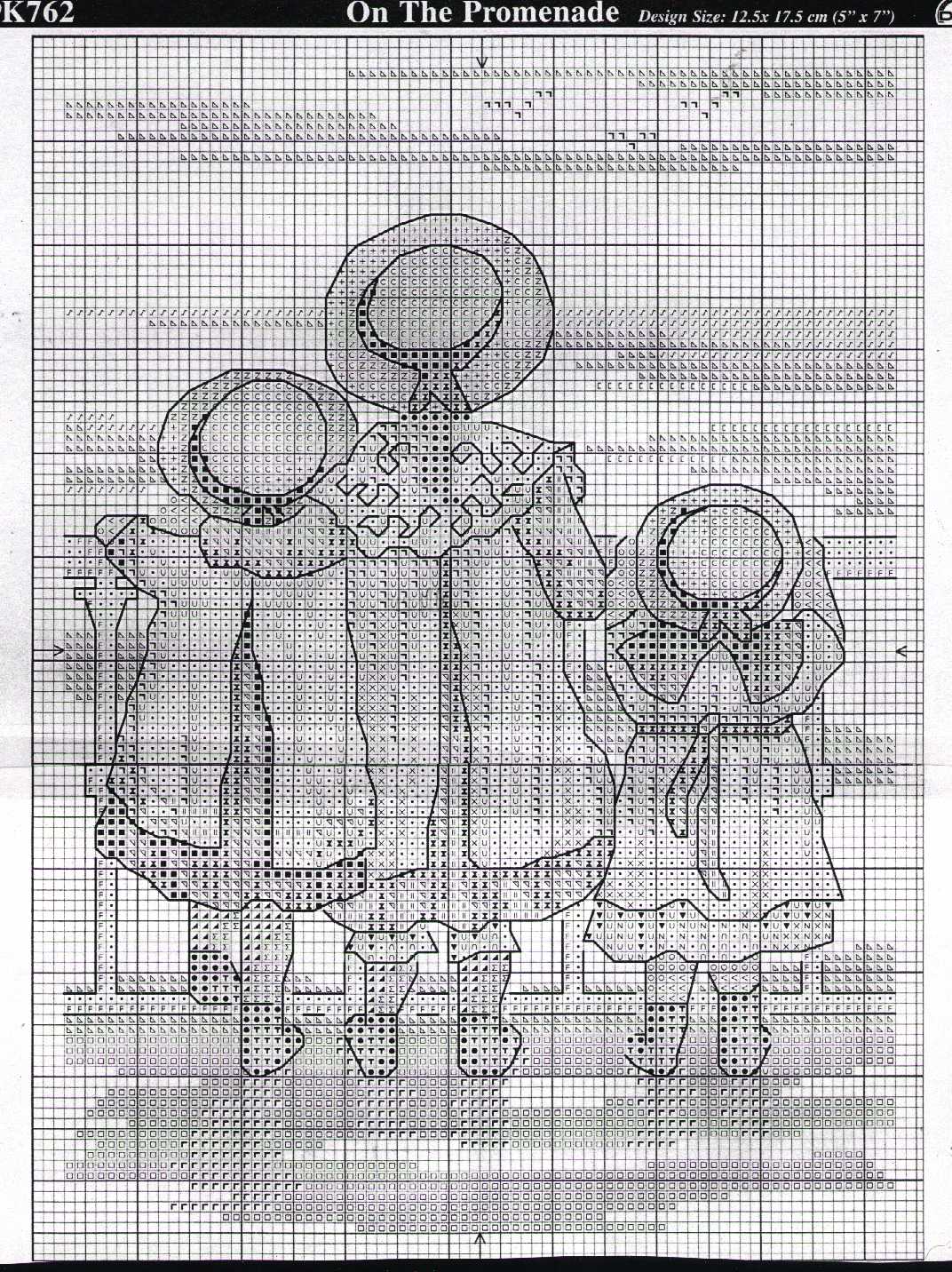 Schema punto croce Passeggiata 2