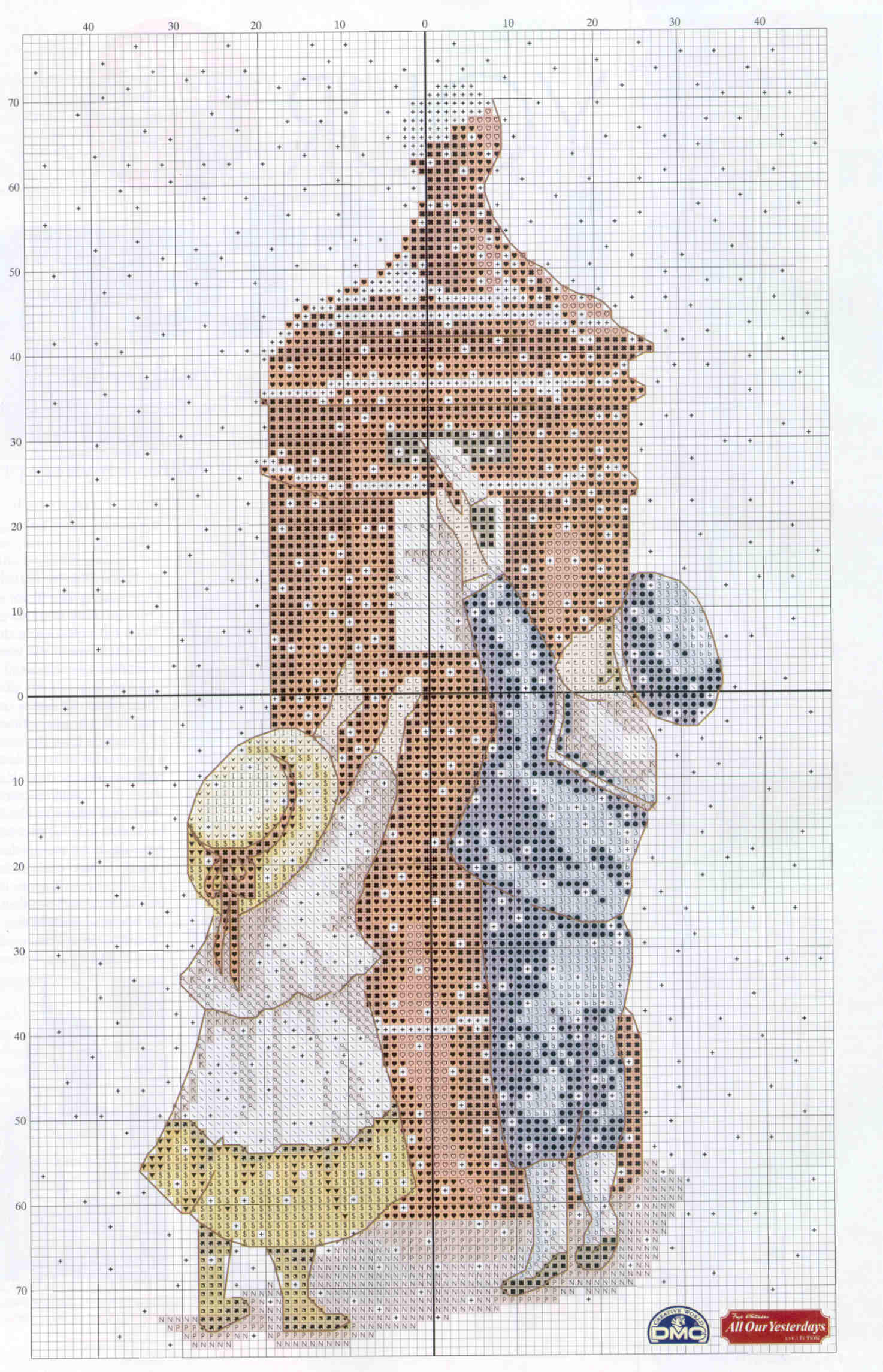 Schema punto croce Periodo Natalizio 1