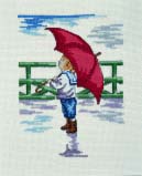 Schema punto croce Pioggia 1