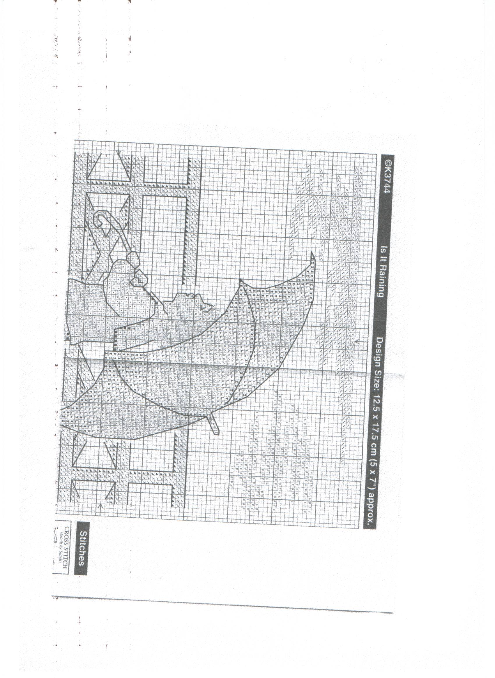 Schema punto croce Pioggia 2