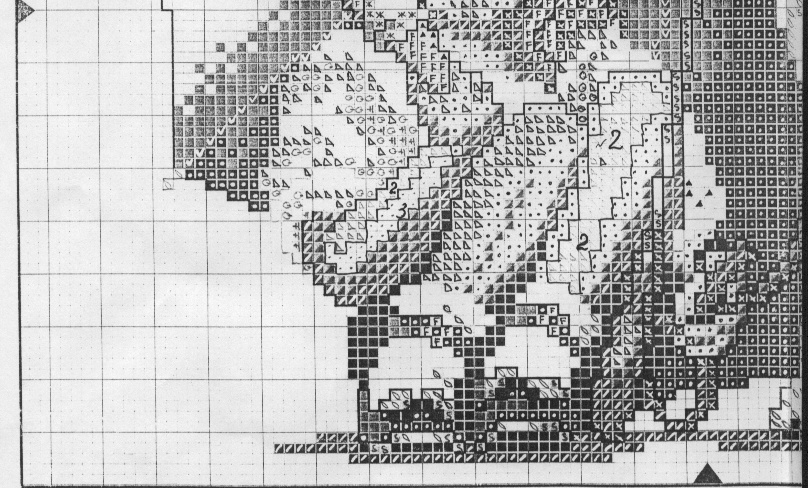 Schema punto croce Ragazza Con Ombrellone 3