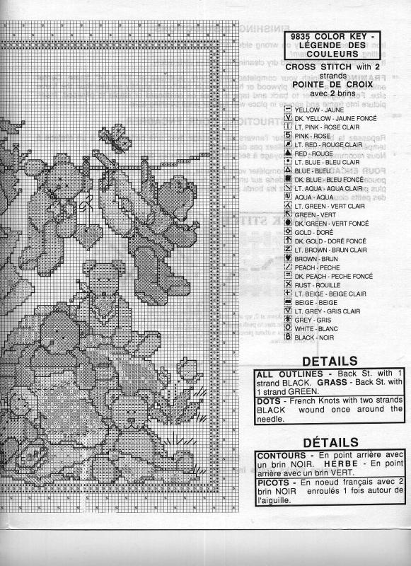 Schema punto croce Ragazza Stende 3