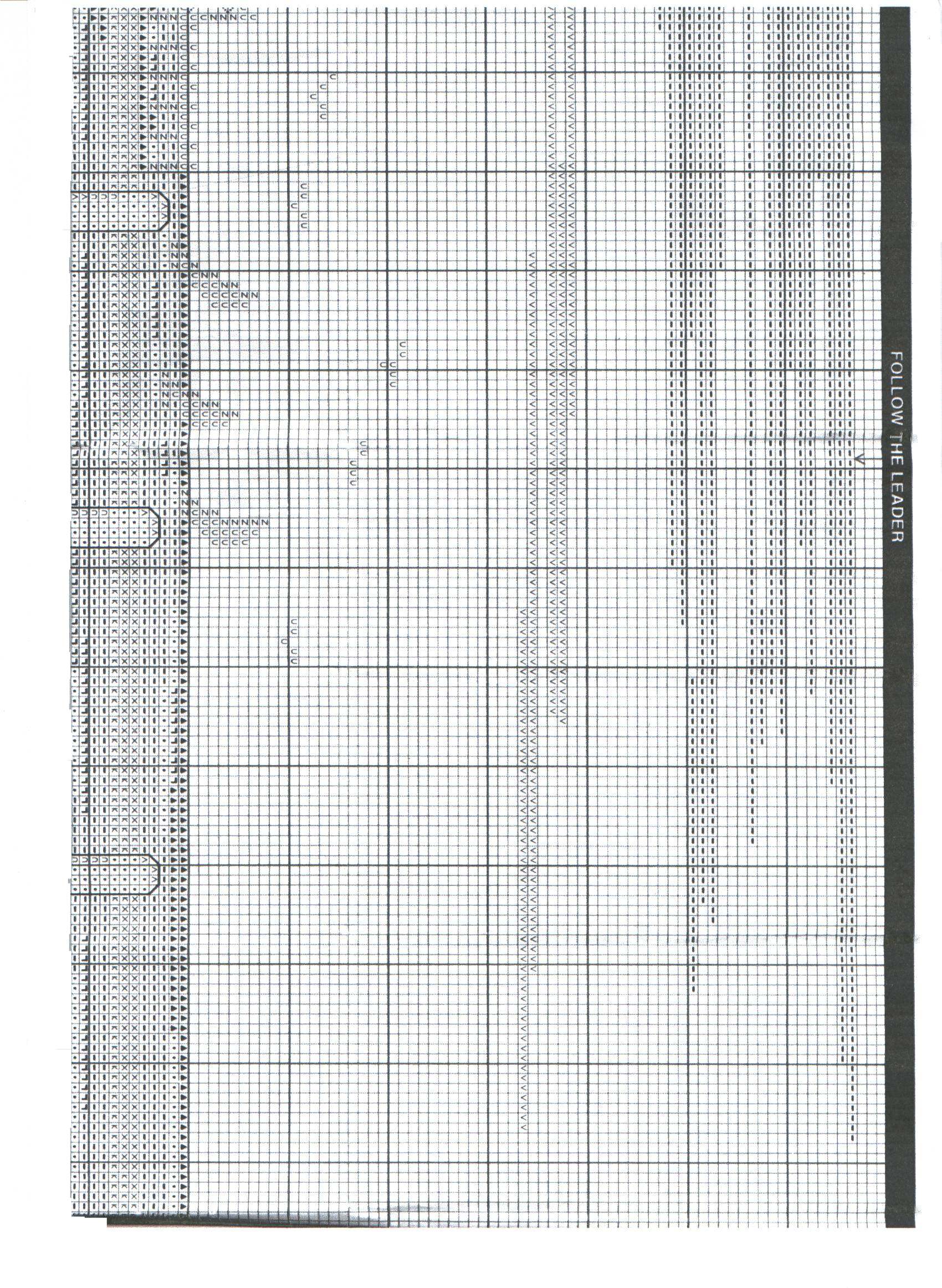 Schema punto croce Seguire Il Leader 3