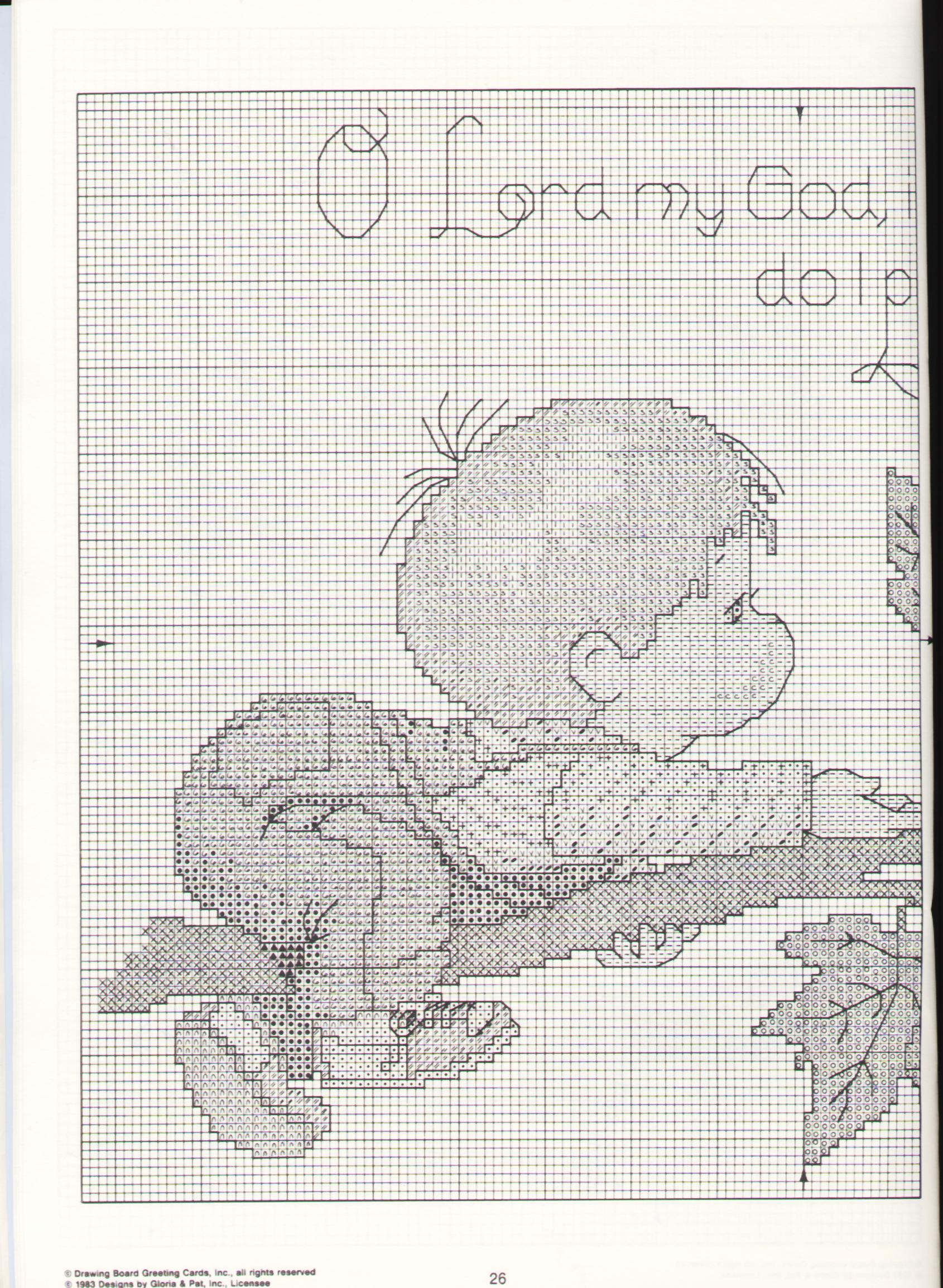 Schema punto croce Signore Nel Cielo 27