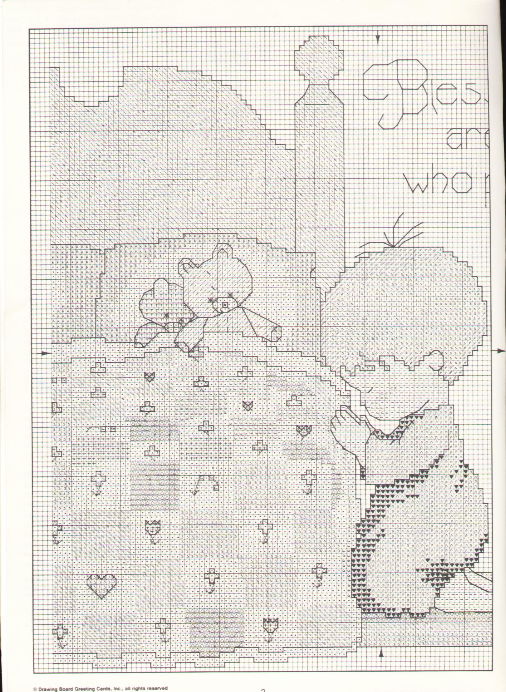 Schema punto croce Signore Nel Cielo 7