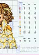 Schema punto croce Baciamano 3