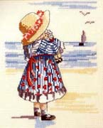 Schema punto croce Bimba Bambola 1