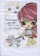 Schema punto croce Bimba Cane 2