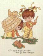 Schema punto croce Bimbi Settembre 1