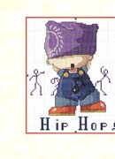 Schema punto croce Bimbo Hip Hop 2